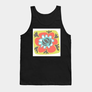 1960s Mod Retro Flower Tank Top